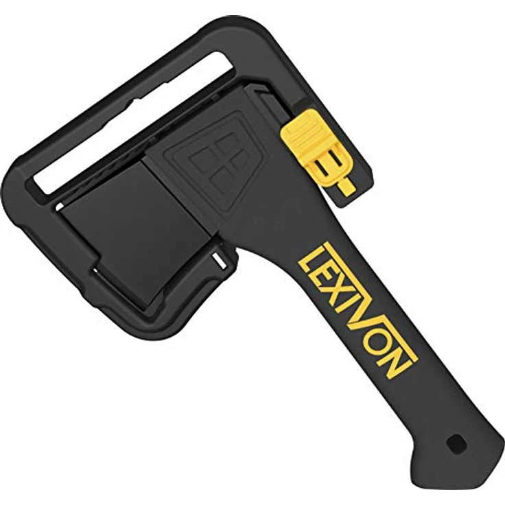 LEXIVON axt Länge 23 cm, klein Outdoor axt für Garten und brennholz, Bauen und Hacken, Survival Camping Beil mit Ergonomischer Griff, Leichter Glasfaserverbund-Stil, Schutzhülle inklusive (LX-V9) – Bild 4