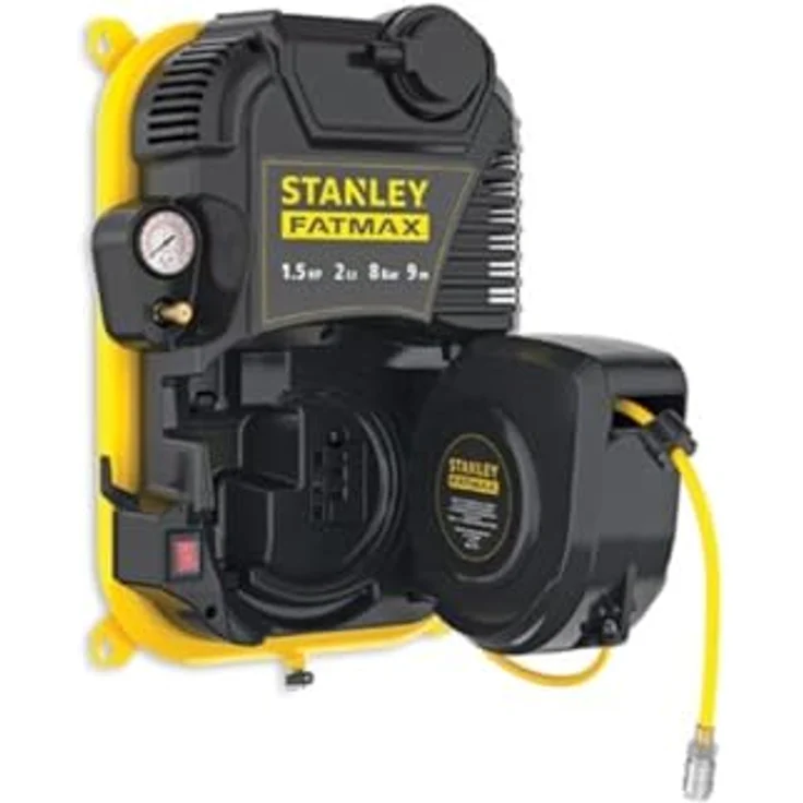 Stanley Kompressor Wall Tech, Platzsparend, Ölfrei, 8 Bar, 2 l – Bild 2