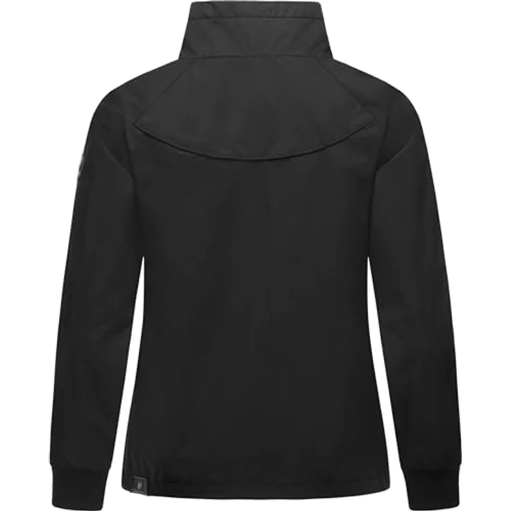 Ragwear Apola, Damen Übergangsjacke, wind- und wasserdicht mit Rippbündchen, Schwarz, Größe L – Bild 3