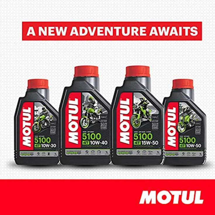 Motul 104062 5100 4T, 10 W-30, 1 L, 221x117x63.5 – Bild 5