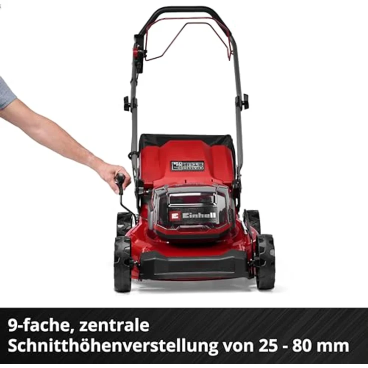 Einhell GC-CM 36/46 S Li BL, Akku-Rasenmäher für Flächen bis 500 m² mit bürstenlosem Motor und 50-Liter-Grasfangkorb – Bild 8