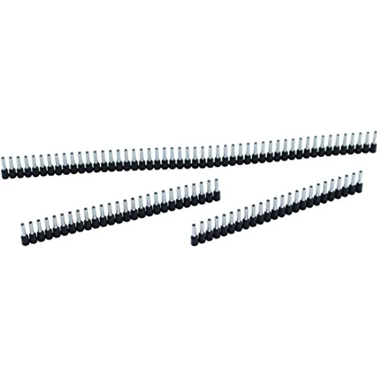 Jokari 60115 Aderendhülsen 1,5 End sleeves, 10 Stück, schwarz, Einheitsgröße