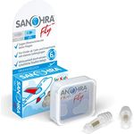 SANOHRA fly Ohrstöpsel für Kinder - schmerzfreies Fliegen - Ohrenstöpsel erleichtern den Druckausgleich im Flugzeug - 24 dB SNR Lärmdämmung - mehrfach verwendbar - 1 Paar - für Kinder