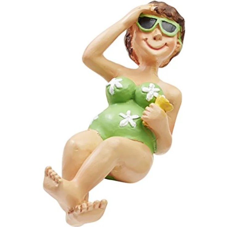 Bade Urlauberin für Liegestuhl 6 cm Figur Deko Urlaub baden – Bild 2