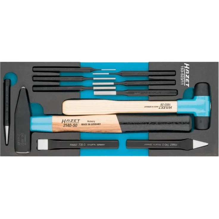 Hazet Universal Satz 11-teilig, mit Safety-Insert-System für Werkstattwagen, Made in Germany