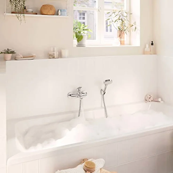 hansgrohe Badarmatur 72440000 chrom, 2 Verbraucher, Normalstrahl, Keramikmischsystem – Bild 9