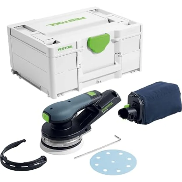 Festool Akku-Exzenterschleifer ETSC 2 125-Basic, mit StickFix Schleifteller D:125mm W-HT, integrierter Lichtring, im Systainer SYS3 M 187