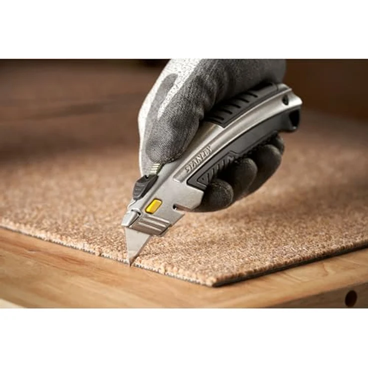 Stanley Schnellwechsel Profimesser (einziehbare Klinge, in 5 Positionen fixierbar, werkzeugloser Klingenwechsel) 0-10-788 – Bild 5