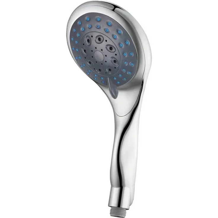 Eisl Handbrause DX6050, 5 Strahlarten, Wassersparfunktion, Antikalk-Noppen, Chrom-grau