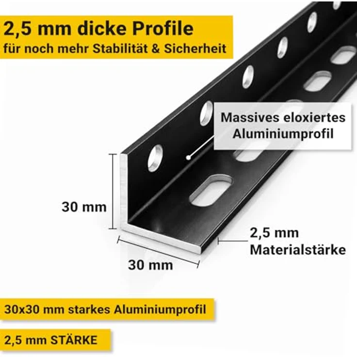 avoltik Balkonkraftwerk Halterung, Solarpanel Halterung bis 114 cm, neigungsverstellbar 0-90°, leichtes Aluminium, ideal für Dach, Balkon & Boden – Bild 3