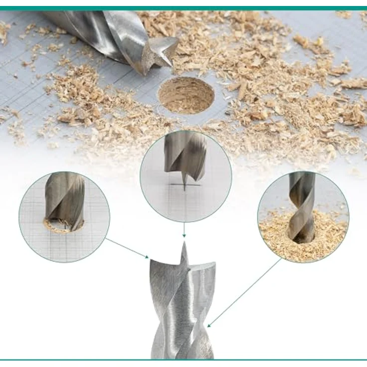 Ent European Norm Tools - ENT 8-tlg. HSS-G Holzbohrer-Set - 3 - 10 mm – Bild 4