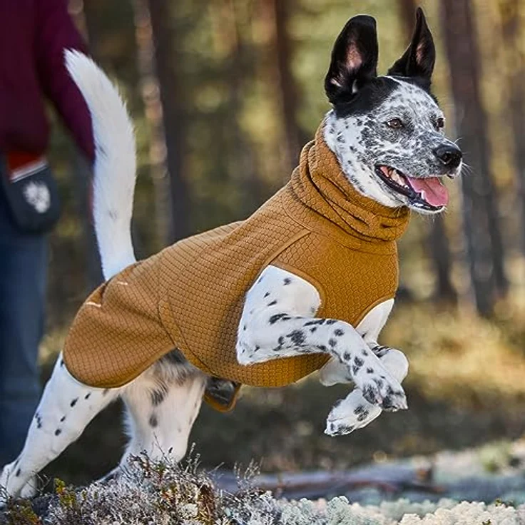 Hurtta Wintermantel Warming Midlayer, 55, Senf (M), Hundebekleidung – Bild 3