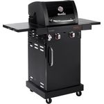 Char-Broil Gasgrill Professional Core B, 2 Brenner mit TRU-Infrared-System, All-Black Design, mobilem Grillwagen und SureFire-Zündung