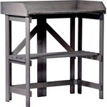 Dobar Hochbeet Pflanztisch, robustes Massivholz in Anthrazit, wetterfest imprägniert, FSC-zertifiziert