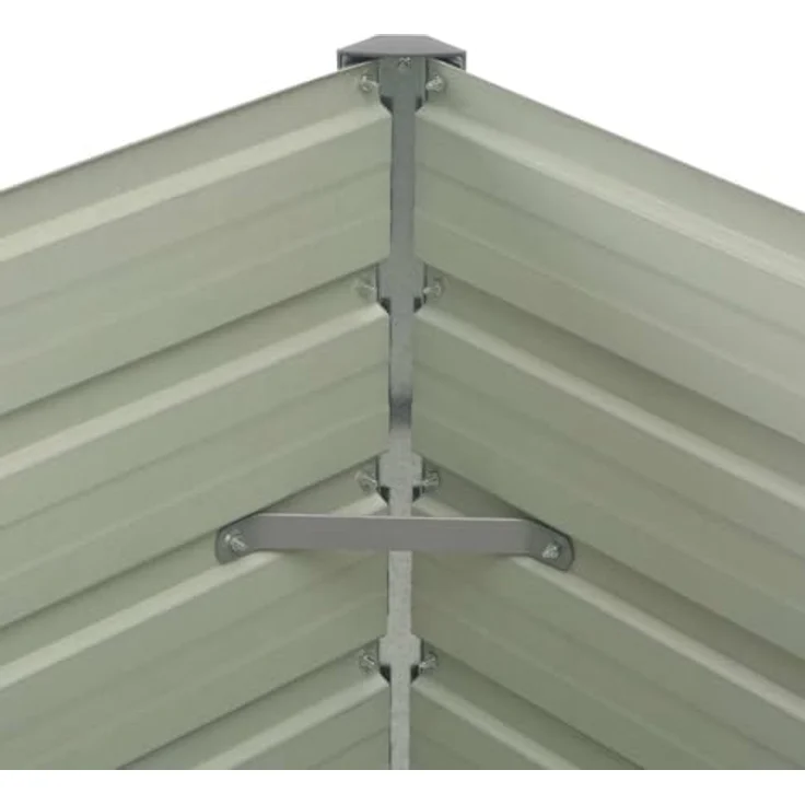 vidaXL Hochbeet Anthrazit 100 x 100 x 77 cm Verzinkter Stahl – Bild 5