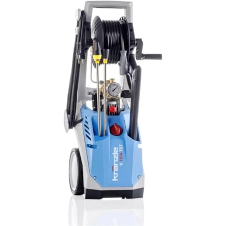 Kränzle Hochdruckreiniger K1154 TST, 140 bar, 2800 W, 600 l/h, D12 System, Totalstop-System, Edelstahl-Lanzen, 15 m Hochdruckschlauch – Bild 2