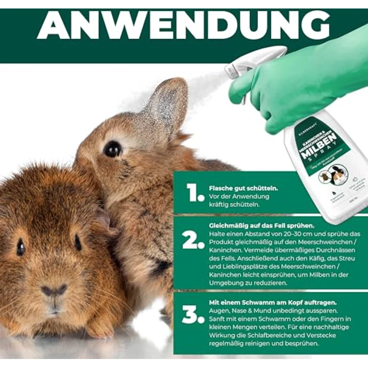 Silberkraft Milbenspray für Meerschweinchen, hochwirksame Milbenabwehr mit Sofort- & Langzeitschutz, 500 ml – Bild 5