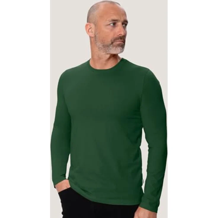 HAKRO Longsleeve Mikralinar 279, tanne, M – Bild 4