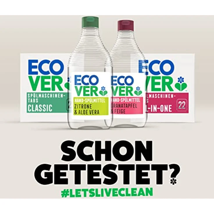 Ecover Hand-Spülmittel - Granatapfel, 450ml Geschirrspülmittel mit biologisch abbaubarer Formel und effektiver Schmutzbekämpfung – Bild 7