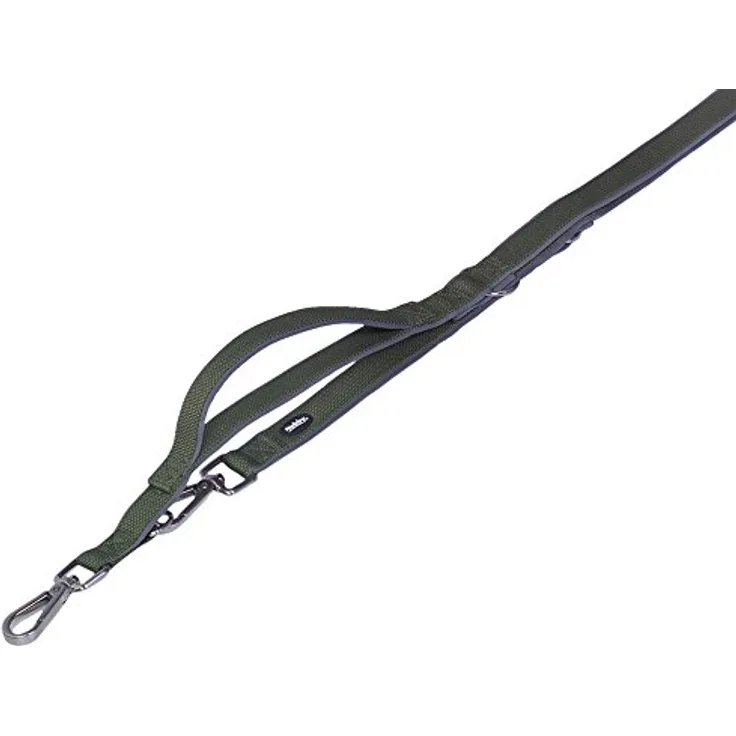 Nobby Führleine mit Kurzführer Classic Preno Royal, olivgrün L: 200 cm, B: 25/35 cm, 1 Stück