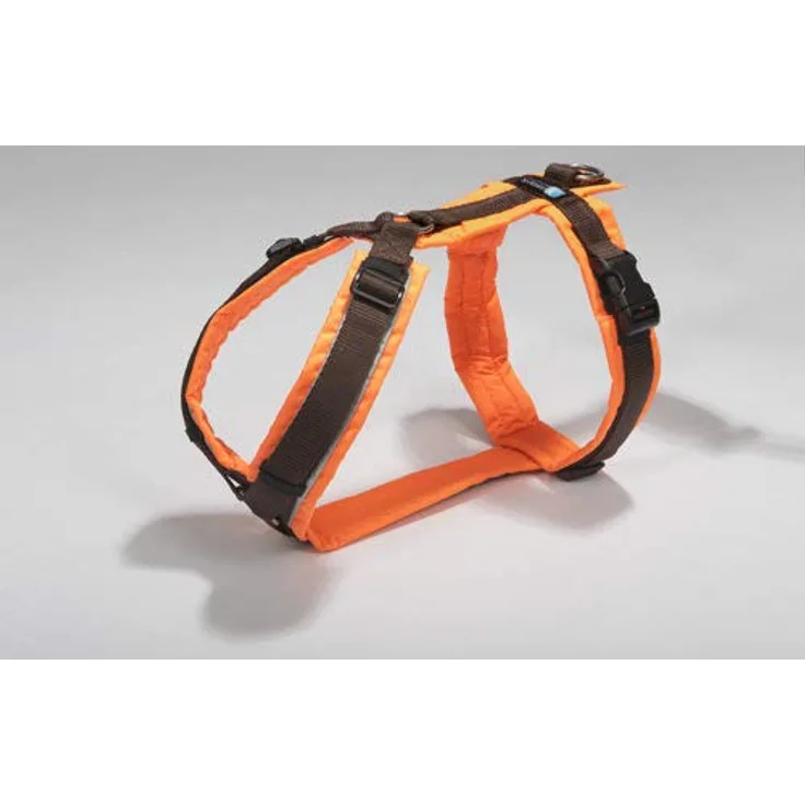 anny-x Brustgeschirr Protect Leuchtorange braun - Gr. XXS