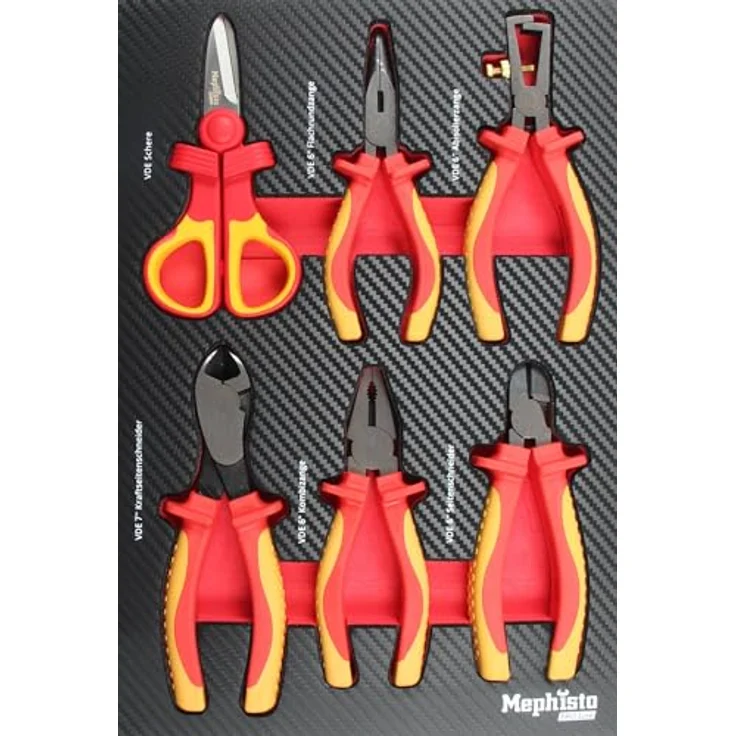 Mephisto-Tools Werkzeugwagen ProLine, Full Black Edition, mit Chrome Vanadium Stahlwerkzeugen – Bild 2