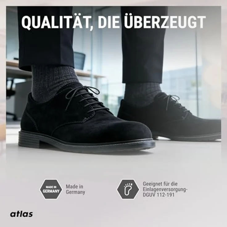 Atlas Halbschuh cx 505 ESD S1P, Weite 10, Größe 44, atmungsaktives und wasserabweisendes Obermaterial für optimalen Tragekomfort – Bild 6