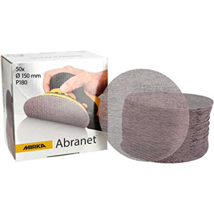 Mirka 5424105018 Schleifscheibe Abranet 150 mm Korn 180 Inhalt 50 Stück – Bild 2