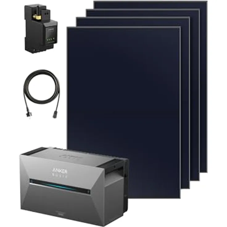 Solarway® 1000W Balkonkraftwerk – 800W Komplettset Mit 500W Modulen, Envertech Wechselrichter & Steckdosenfertig