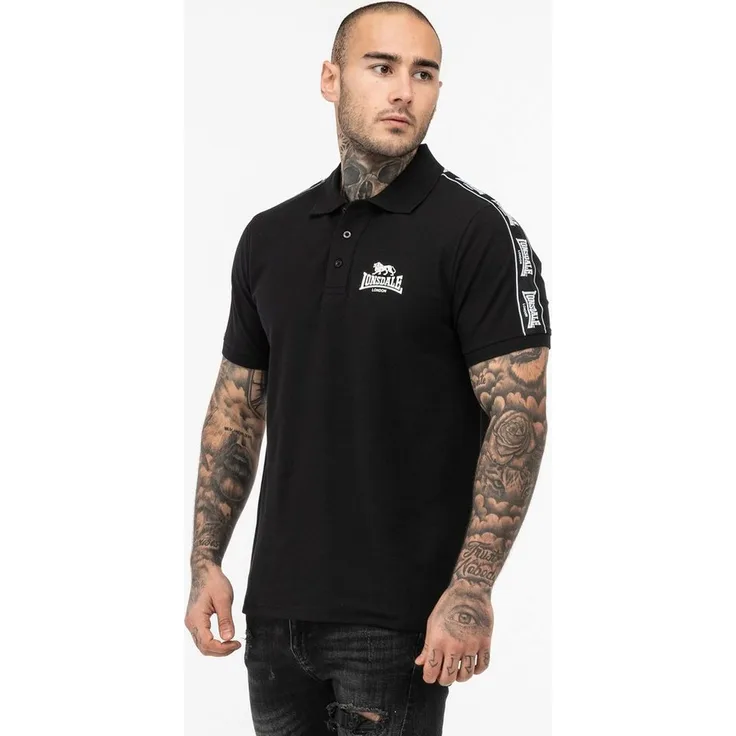 Lonsdale Poloshirt SETTER, sportlicher Look mit 3D-Logo, Navy