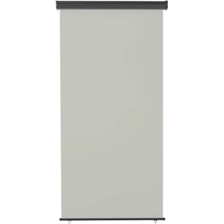 vidaXL Balkon-Seitenmarkise 120 × 250 cm Grau, UV-beständig, reißfest, mit Selbstsperrfunktion – Bild 9
