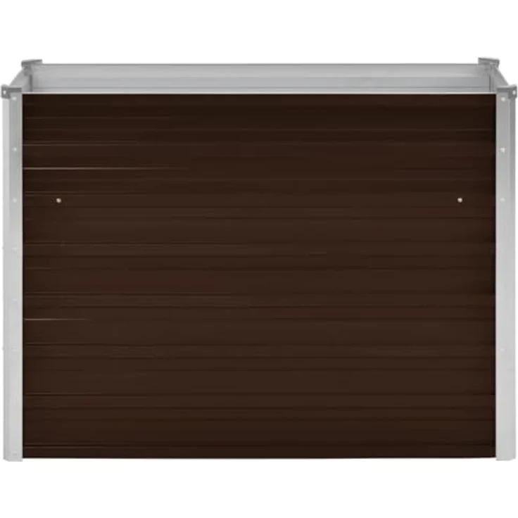 vidaXL Garten-Hochbeet Braun 100 x 40 x 77 cm Verzinkter Stahl – Bild 7