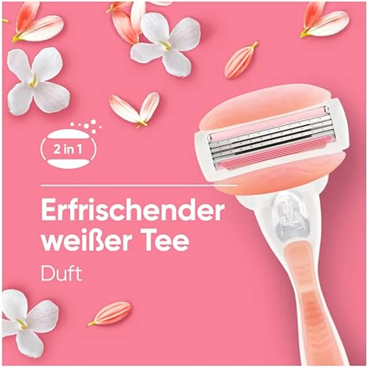 Gillette Venus ComfortGlide Spa Breeze, Damenrasierer mit Gelkissen und 2 Ersatzklingen, rutschfestes ergonomisches Handstück, GUT GETESTET bei Stiftung Warentest – Bild 5