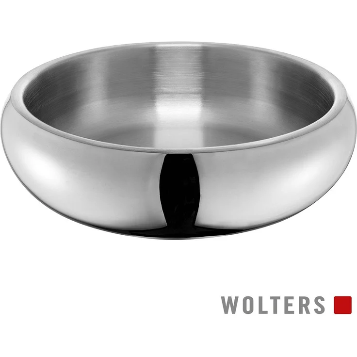 Wolters Futternapf Diner Steel, Edelstahl Napf mit rutschfestem Boden, hochglänzend – Bild 1