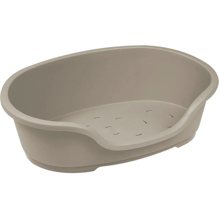 Karlie Hundekorb Domus Kunststoff dunkelgrau, Schlafkorb mit Anti-Rutsch-Boden – Bild 1