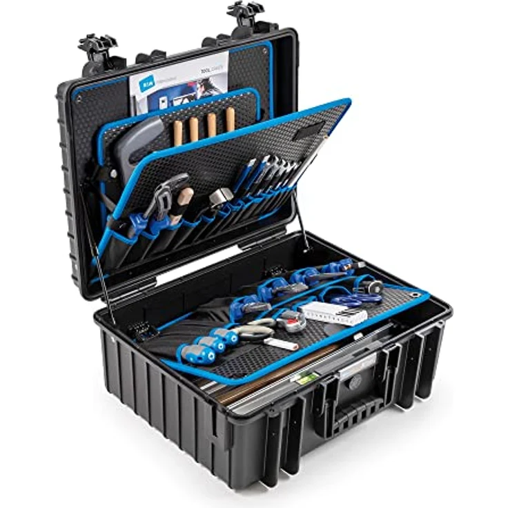 B&W tough.case JET6000 mit Gasdruckfeder + Werkzeugeinsteckfächern (Koffer aus PP, Volumen 29,3 l, 45,8 x 33,7 x 19 cm innen, Lieferung erfolgt ohne Werkzeug) 117.18/P-G – Bild 2
