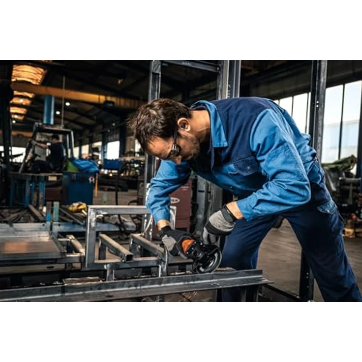 Fein Winkelschleifer CG 7-125, kompakter Winkelschleifer mit drehbarem Vollmetall-Getriebekopf und 250 W Motor – Bild 5