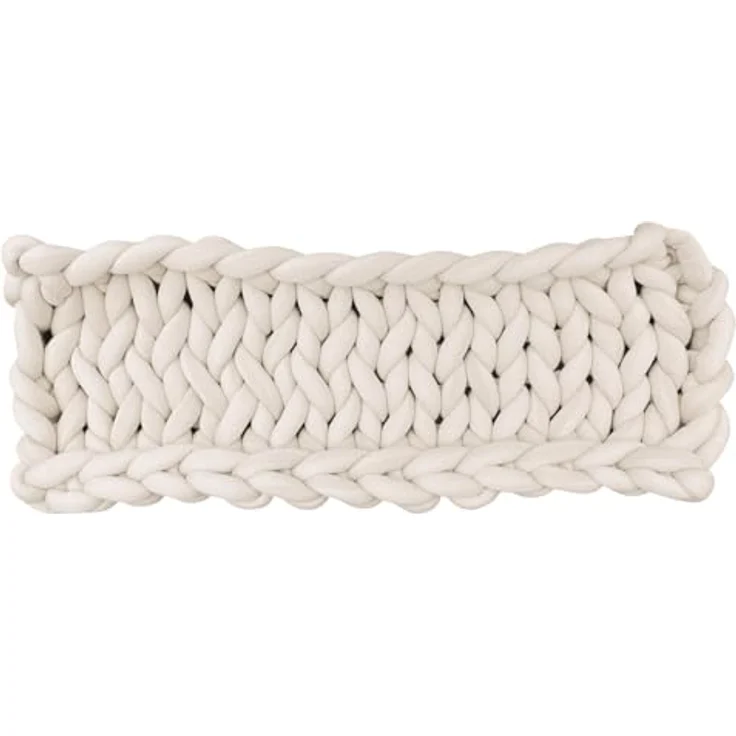 Aumüller Fensterbankliege für Katzen - Katzenbett aus Grobstrick - Beige, gemütlicher Ruheplatz mit erhöhtem Rand – Bild 1