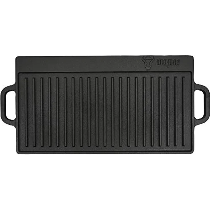 BBQ-Toro 10-teiliges Dutch Oven Set mit Schmortopf, Holzkiste, Waffeleisen, Stieltopf, Grillpfanne, Grillplatte, Stapelrost, Untersetzer, Deckelheber, Ringreiniger | Gusseisen Feuertopf mit Deckel – Bild 5