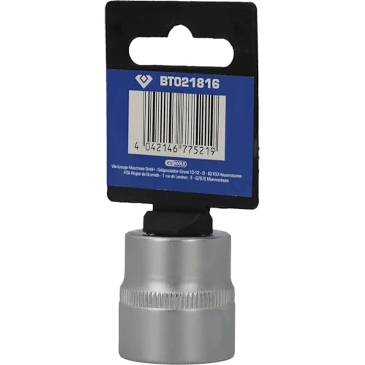 Brilliant Tools Sechskant-Stecknuss BT021816, 22 mm, 3/8" Innenvierkant-Antrieb aus Chrom-Vanadium-Stahl, matt verchromt – Bild 5