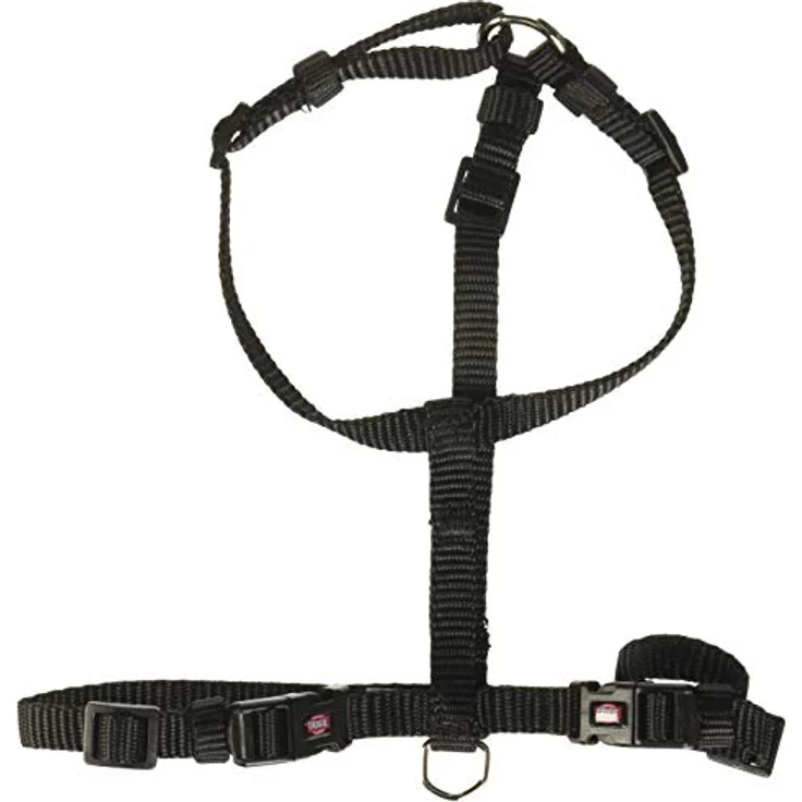 TRIXIE Premium Hundegeschirr, extra small - small, Schwarz, Hochwertiges Nylonband – Bild 1