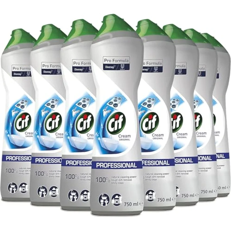 Diversey Cif Professional Cream Original Allzweckreiniger, mikrokristalline Rezeptur für streifenfreie Sauberkeit – Bild 2