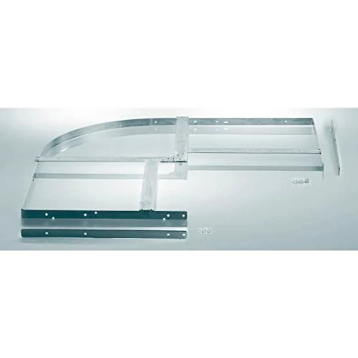 Kesseböhmer 81694203 Drehbeschlag Oberbodenwinkel für Küchen Eckschrank, Revo 90° Stahl verzinkt, Silber - 3-dimensionale Verstellung, werkzeuglose Türmontage, gedämpfte Schließbewegung – Bild 1