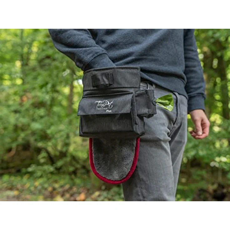 Trend Pet Snack-Tasche TwinTreat Plus, Grau, Hundespielzeug – Bild 2