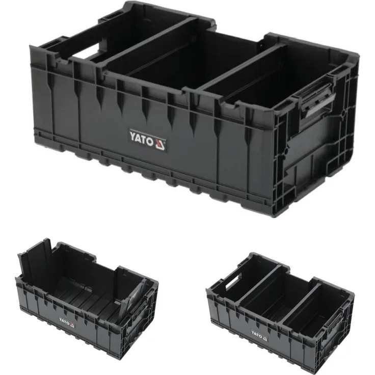 TRIZERATOP Werkzeugkoffer Systemkoffer 57x35x23cm Werkzeugbox (komplett, komplett) - Verstärkte Konstruktion, einstellbare Trennwände