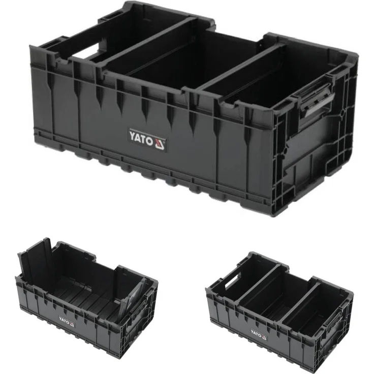 TRIZERATOP Werkzeugkoffer Systemkoffer 57x35x23cm Werkzeugbox (komplett, komplett) - Verstärkte Konstruktion, einstellbare Trennwände