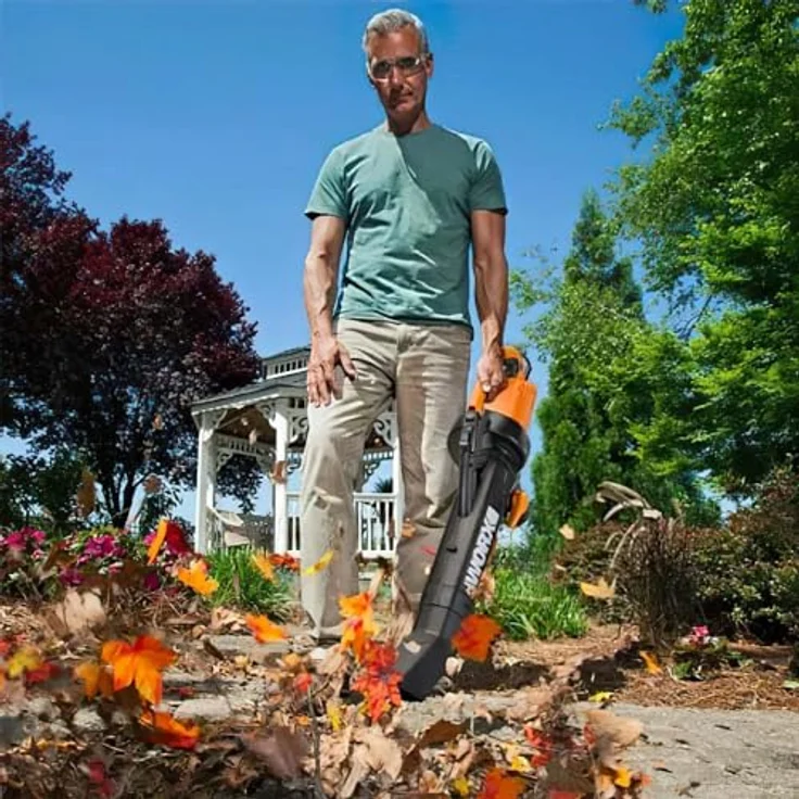 WORX WG505E Laubbläser und Laubsauger mit Mulcher 3000 W- Laubsauger 3-in-1 Gerät inkl. Fangsack Häckselfunktion 3000 Watt – Bild 11