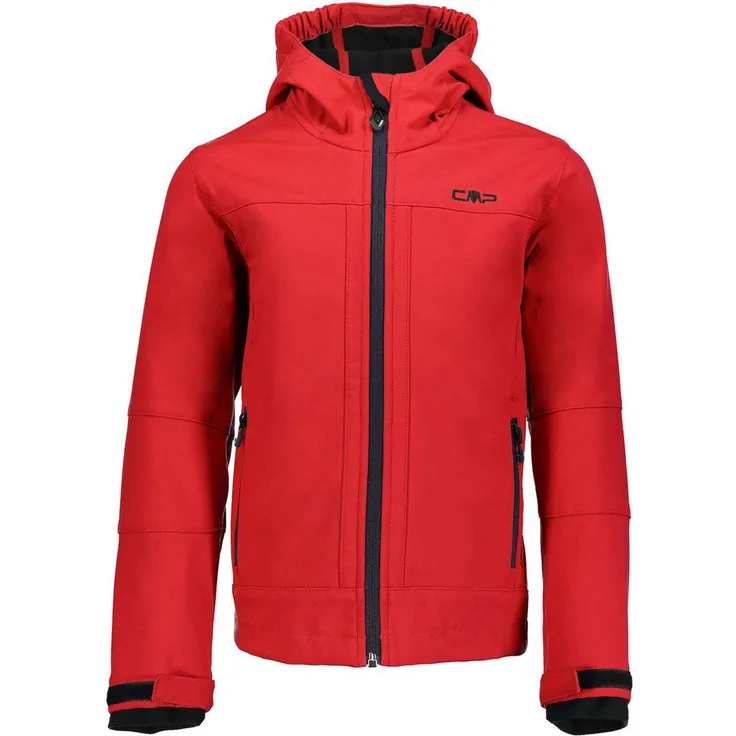 CMP Jungen Softshelljacke Fix Hood 3A00094, winddicht und wasserabweisend, blau