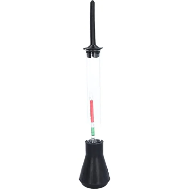 KSTOOLS KS Tools Säureprüfer für Batterieflüssigkeit, 280 mm mit Glas-Zylinder und Ansaugbalg, einfache Anwendung – Bild 3