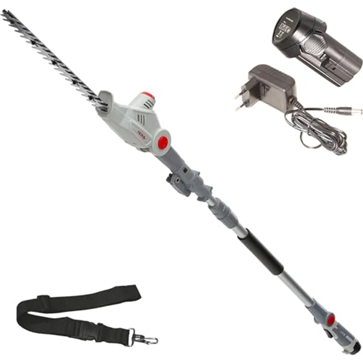 IKRA Akku Teleskop Heckenschneider IATHS 1241, 12V, 41 cm Schnittlänge, bis 16 mm Schnittstärke, Arbeitshöhe bis 3,5 m, inkl. Akku & Ladegerät – Bild 1